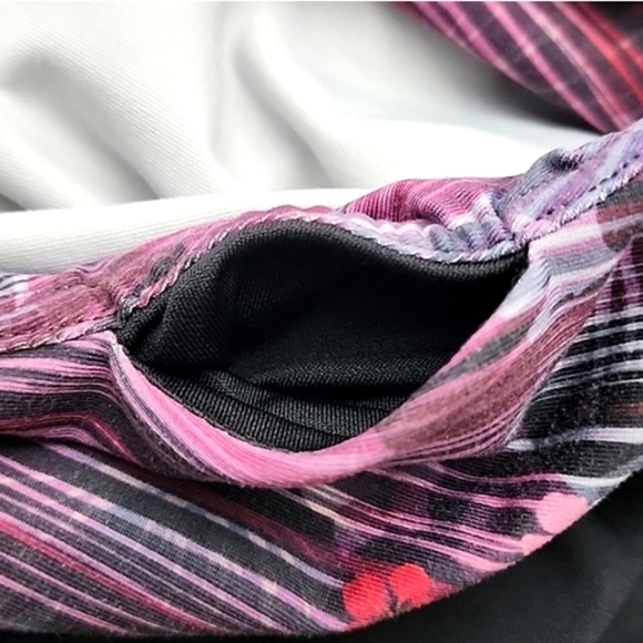 Pure & Simple Active Skort Black Pink Multi Floral Pattern Skirt Skort Size Med - Picture 4 of 14